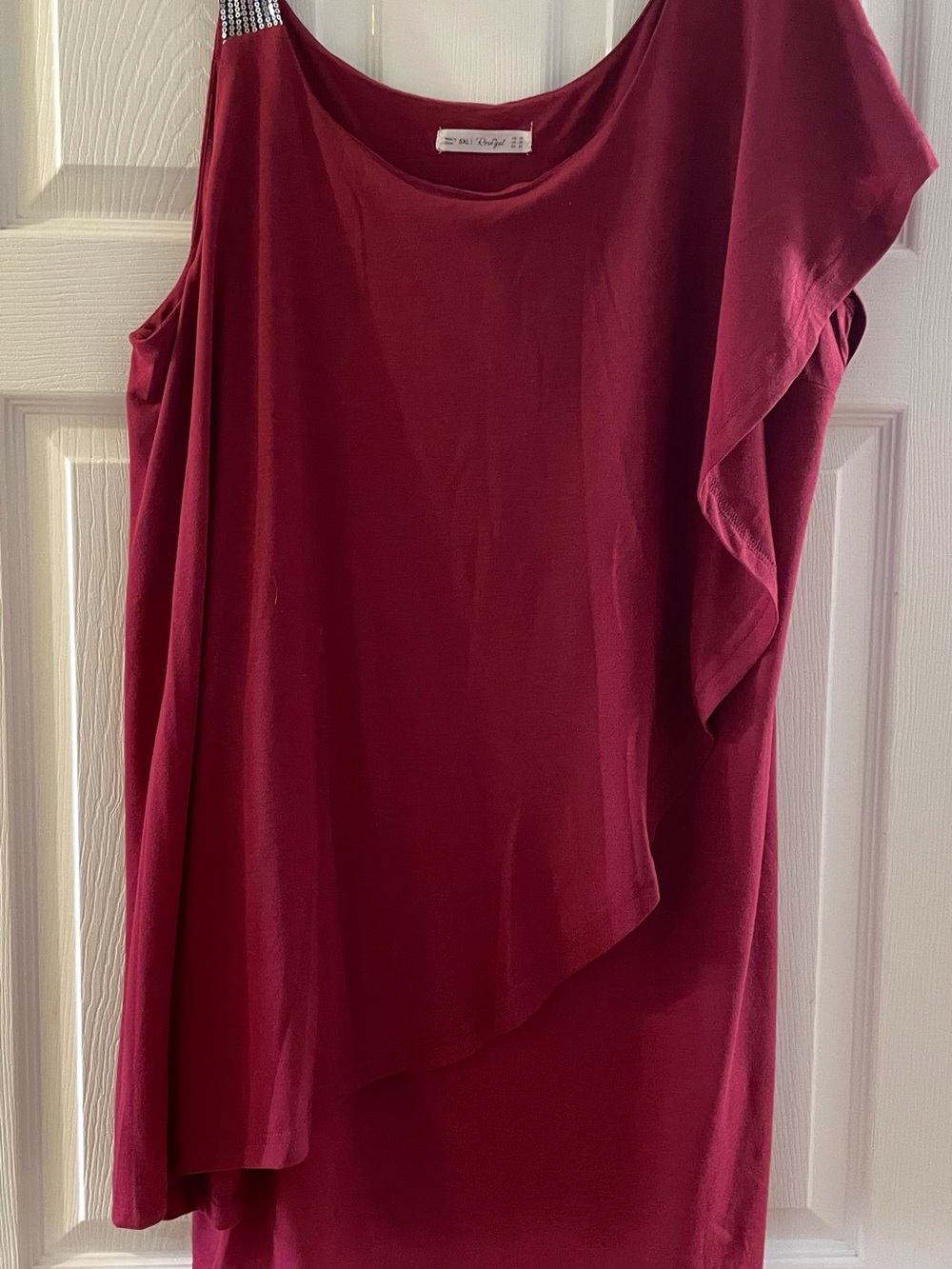 Rosegal One Shoulder Red Cocktail Dress